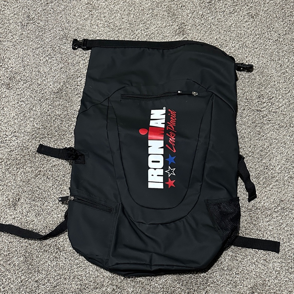 Ironman Lake Placid Black and Red Backpack